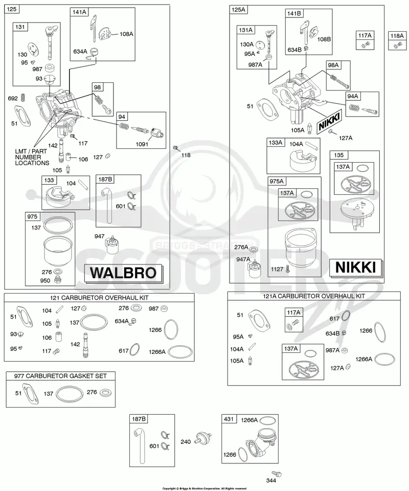 Carburetor, Fuel Supply, Kit - Carburetor Overhaul