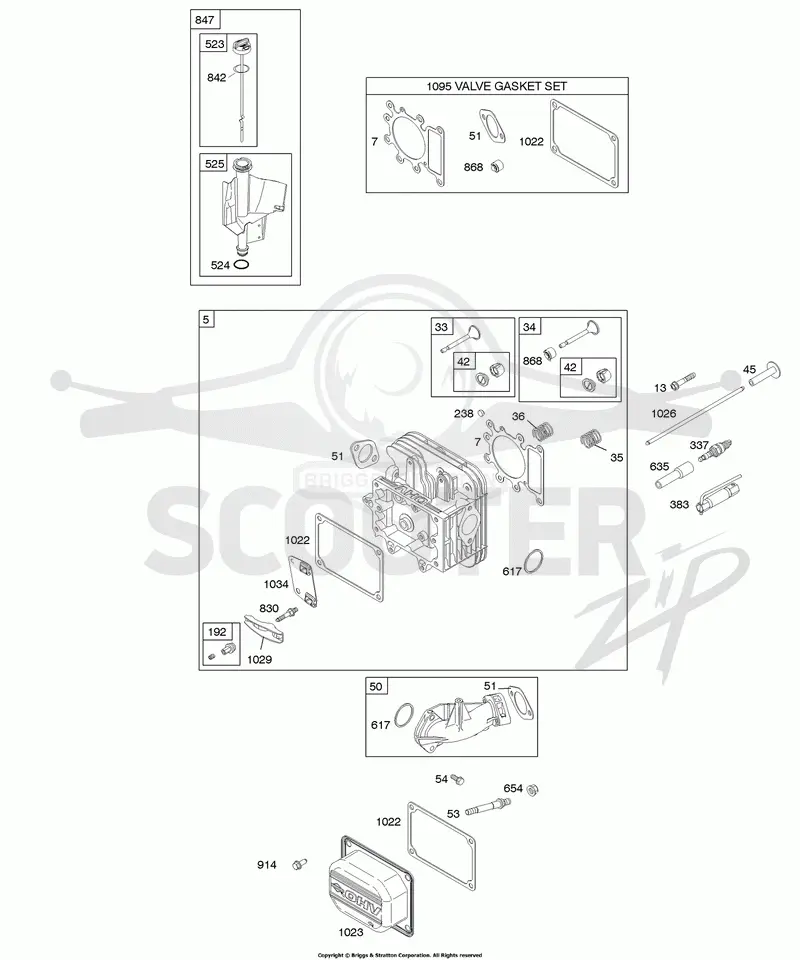 Cylinder Head, Gasket Set - Valve, Lubrication, Valves