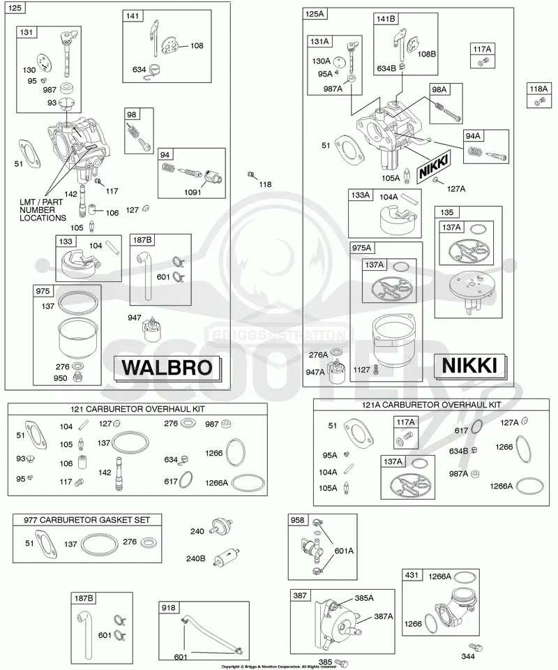 Carburetor, Fuel Supply, Kit - Carburetor Overhaul