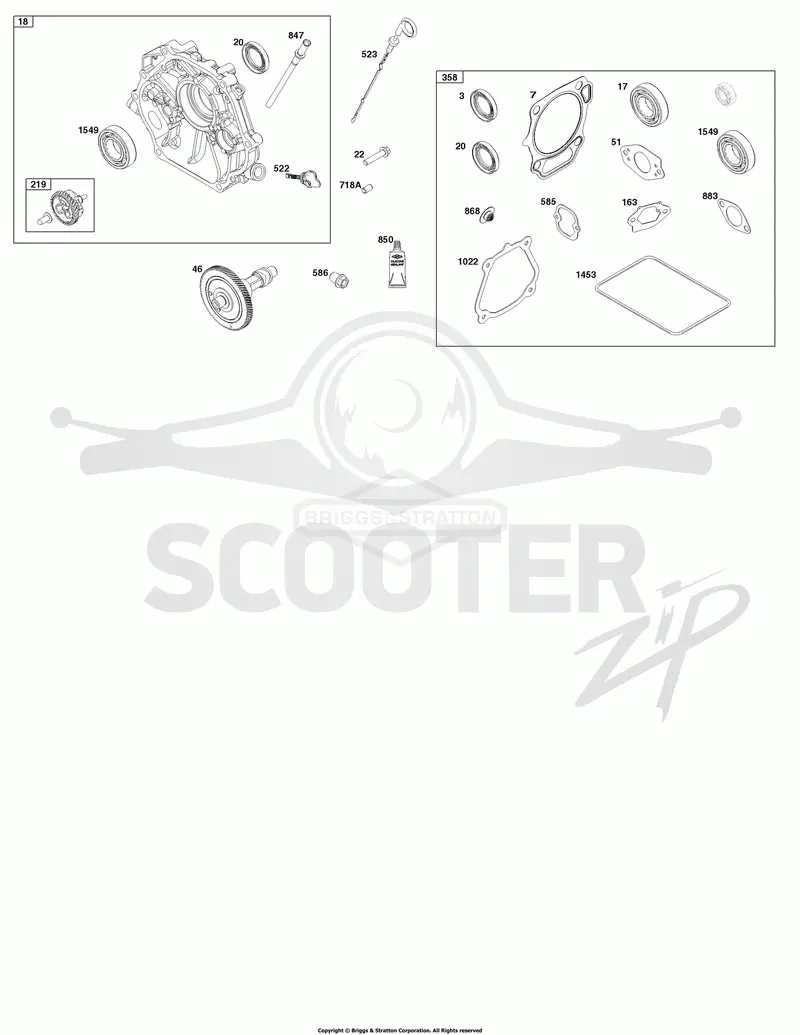 Crankcase Cover/Sump and Lubrication Group