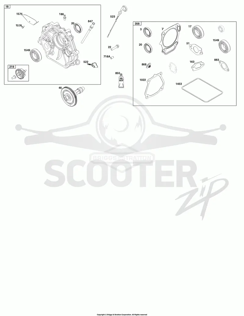 Crankcase Cover/Sump and Lubrication Group