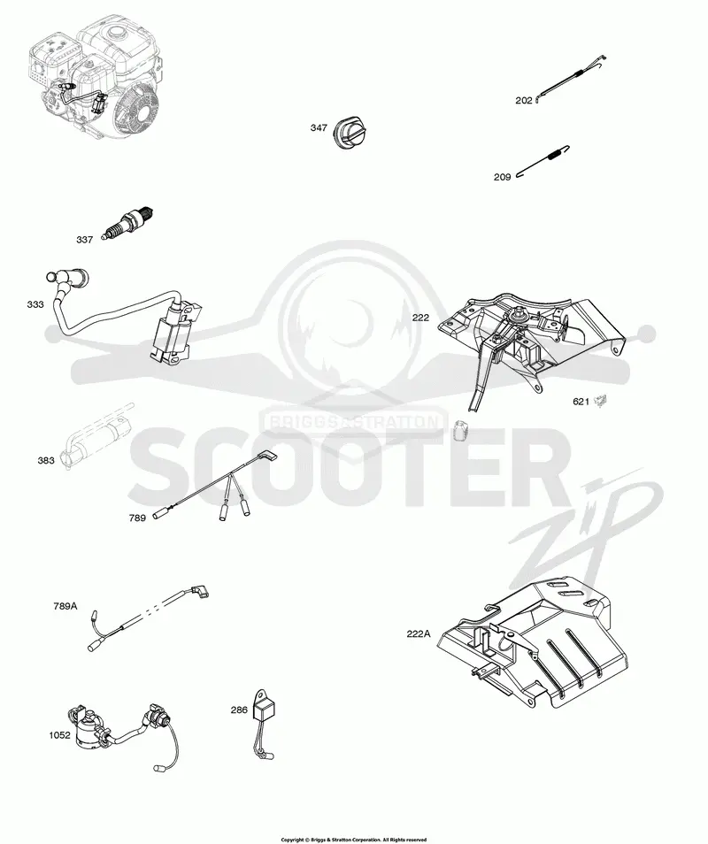 Armature, Controls, Electrical System, Governor Spring, Ignition, Spark Plug