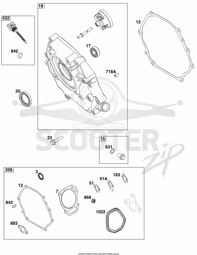 Crankcase Cover/Sump and Lubrication Group