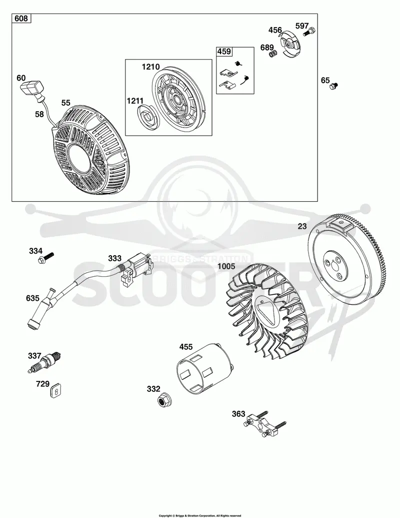 Flywheel, Ignition, and Starter Group