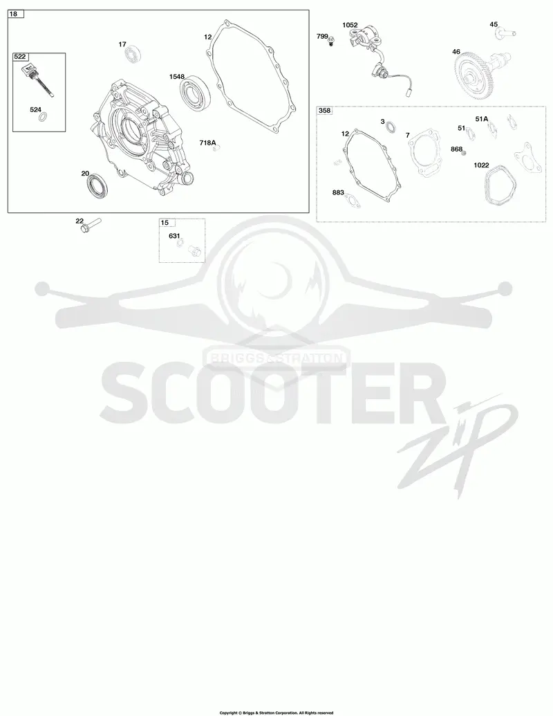 Crankcase Cover/Sump and Lubrication Group