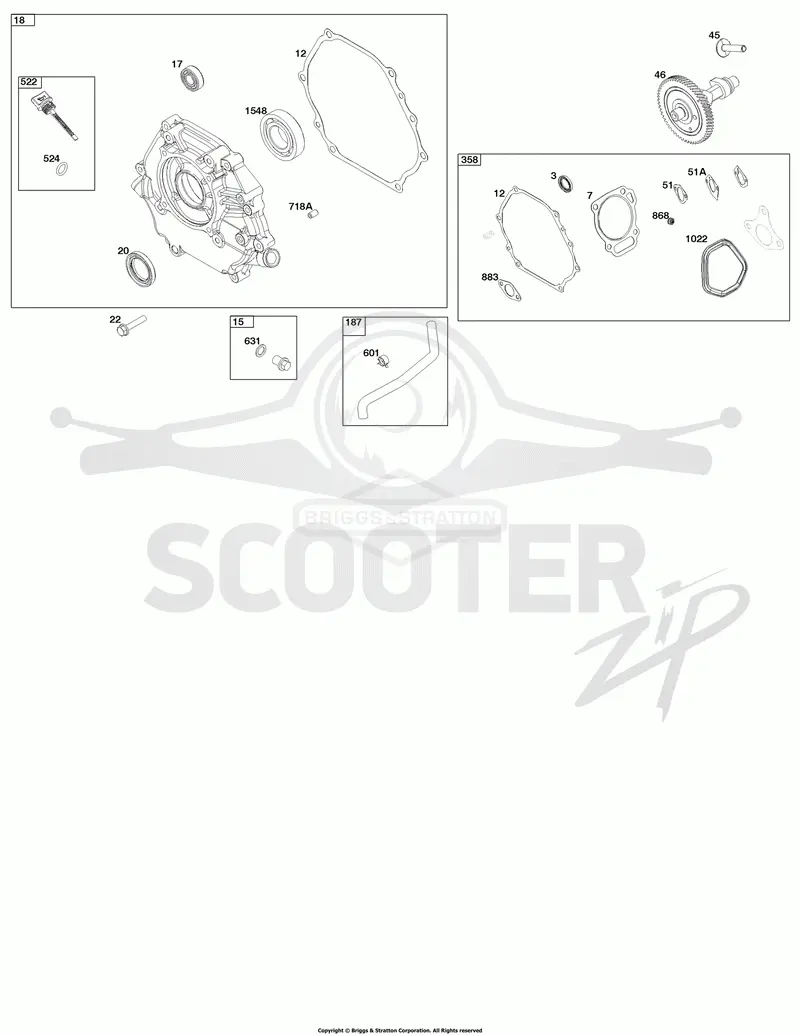 Crankcase Cover/Sump and Lubrication Group
