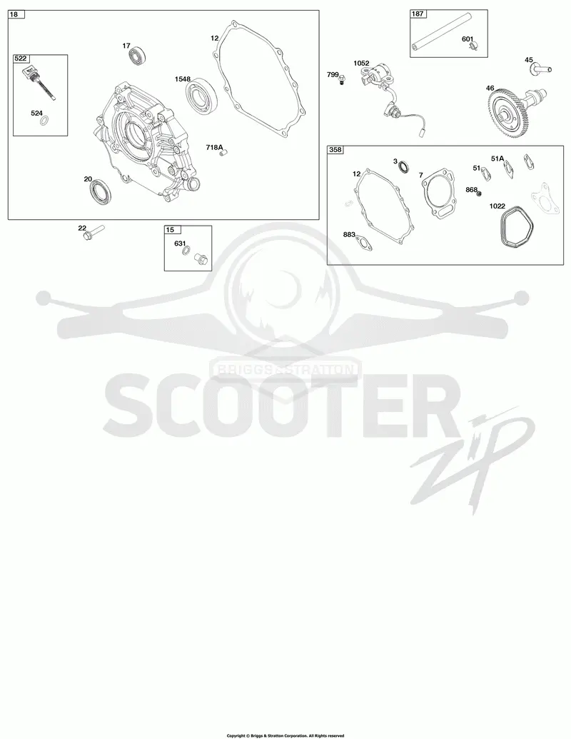 Crankcase Cover/Sump and Lubrication Group