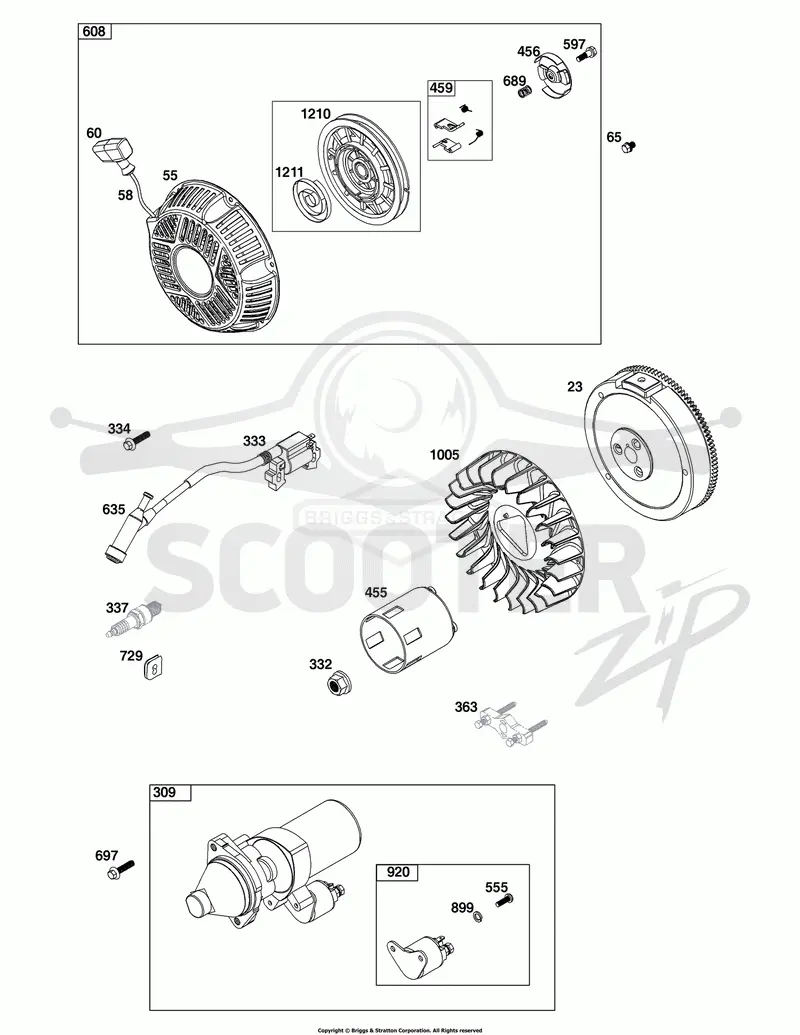 Flywheel, Ignition, and Starter Group