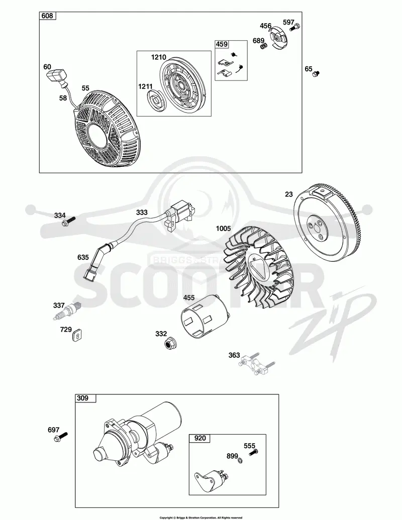 Flywheel, Ignition, and Starter Group