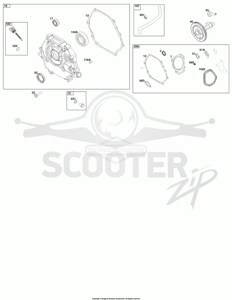 Crankcase Cover/Sump and Lubrication Group