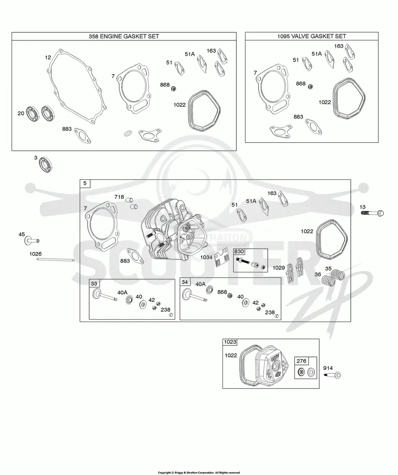 Cylinder Head, Engine Gasket Set