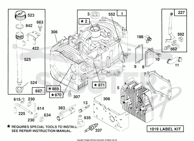 Oil Fill, Cylinder, Head
