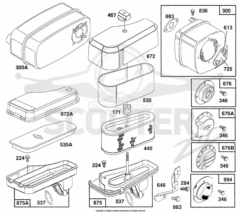 Air Cleaner Grp, Muffer Grp
