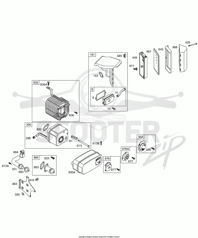 Air Cleaner, Muffler
