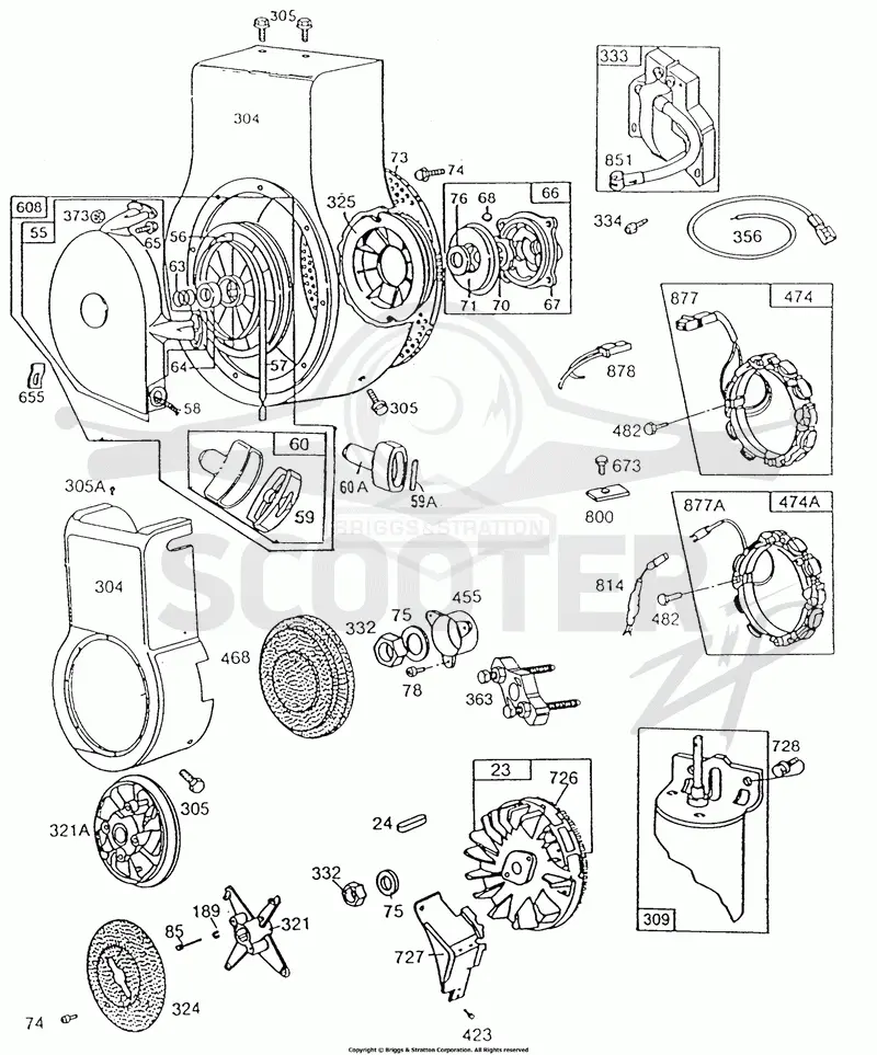 BlowerHsg,Rewind,Alternators