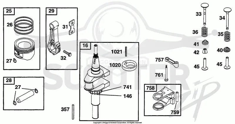 Piston Grp, Crankshaft