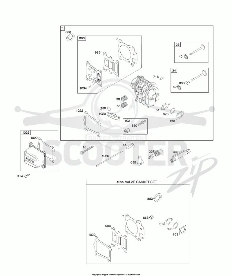 Cylinder Head, Gasket Set-Valves, Valves