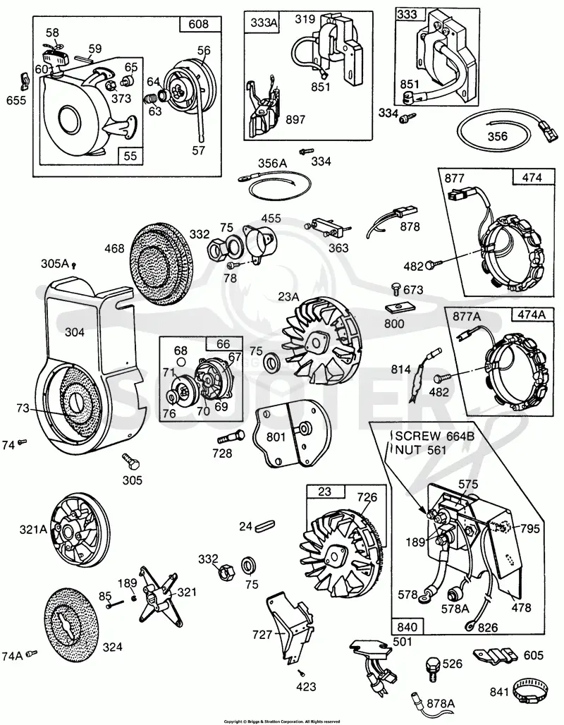 Blower Hsg,Rewind Assy,Elect