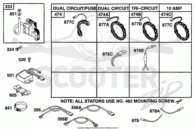 Alternator Chart, Elect