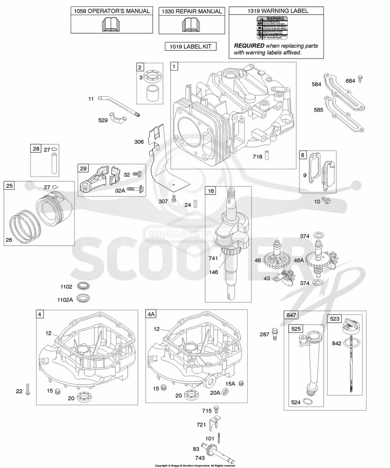 Camshaft, Crankshaft, Cylinder, Engine Sump, Lubrication, Piston Group