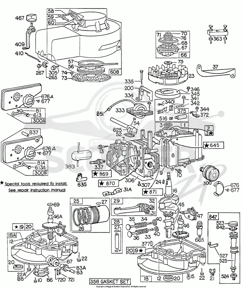 Cyl,Sumps, Piston, Mufflers