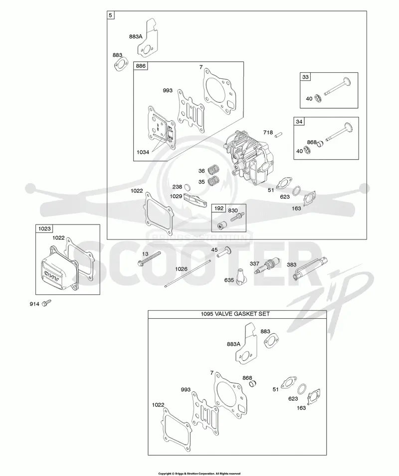 Cylinder Head, Gasket Set-Valves, Valves