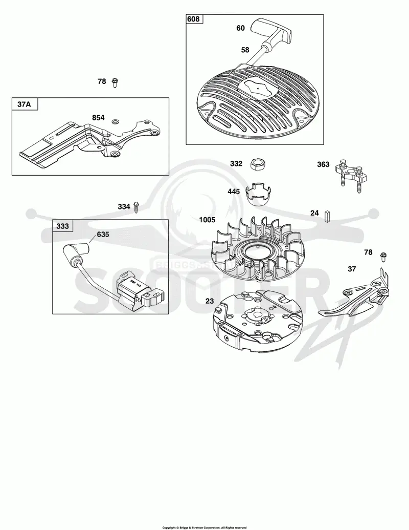 Flywheel, Ignition, and Starter Group