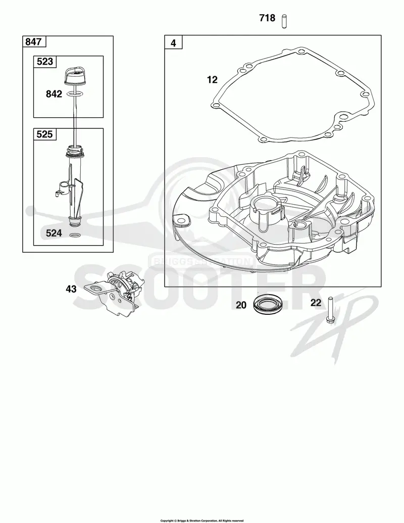 Crankcase Cover/Sump and Lubrication Group