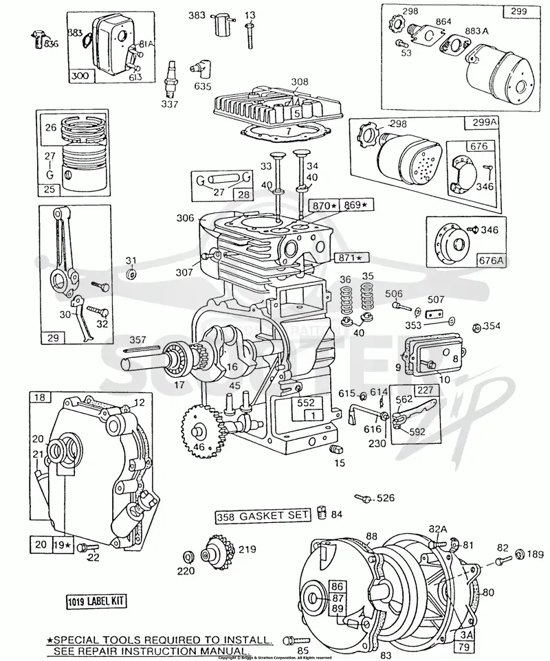 Cyl,Oil Fill,Piston,Mufflers