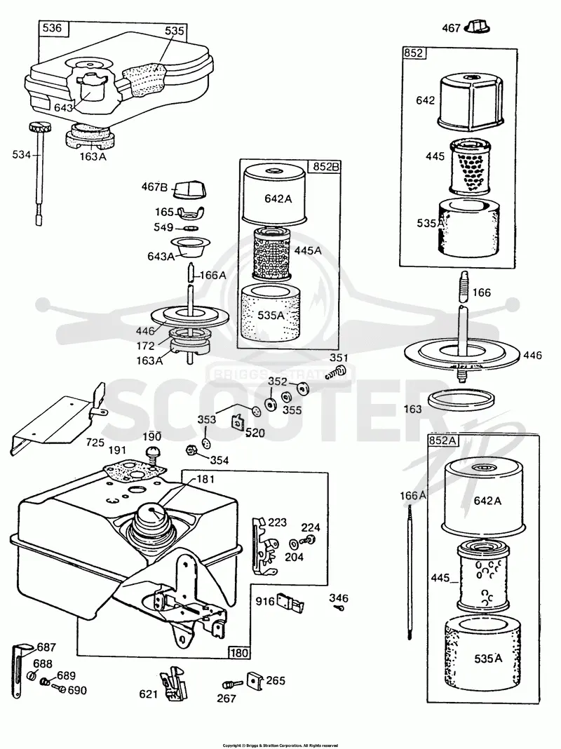 Air Cleaner Grps,Fuel Tank