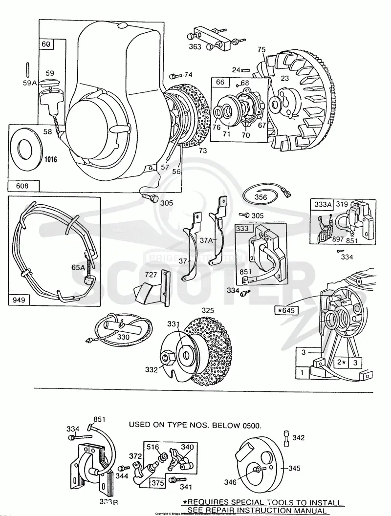 Blower Hsgs,Rewind,Flywheel