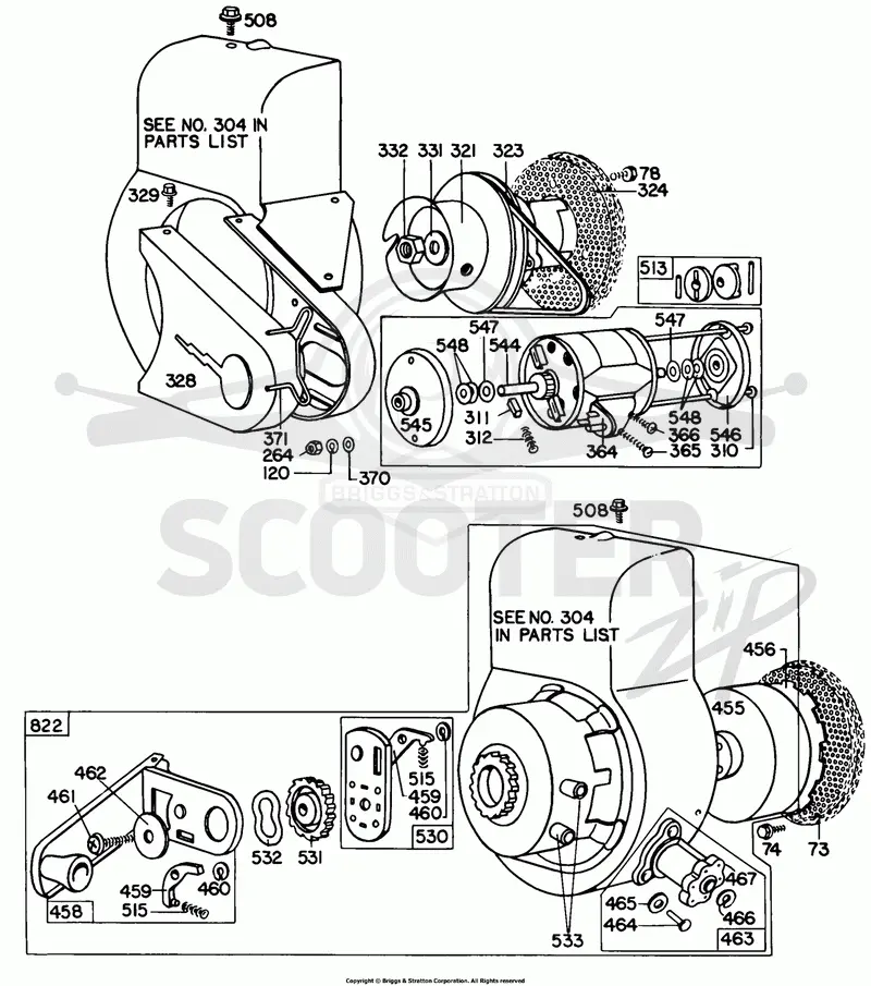 Blower Hsgs,Rewind Starters