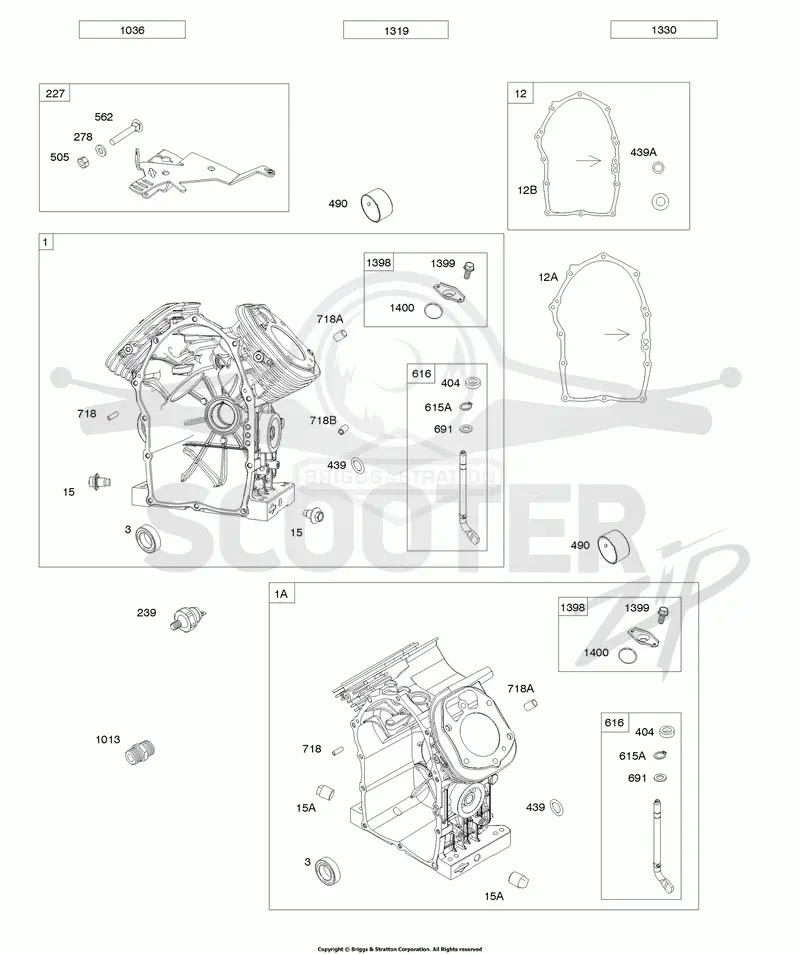 Cylinders, Crankcase Gaskets