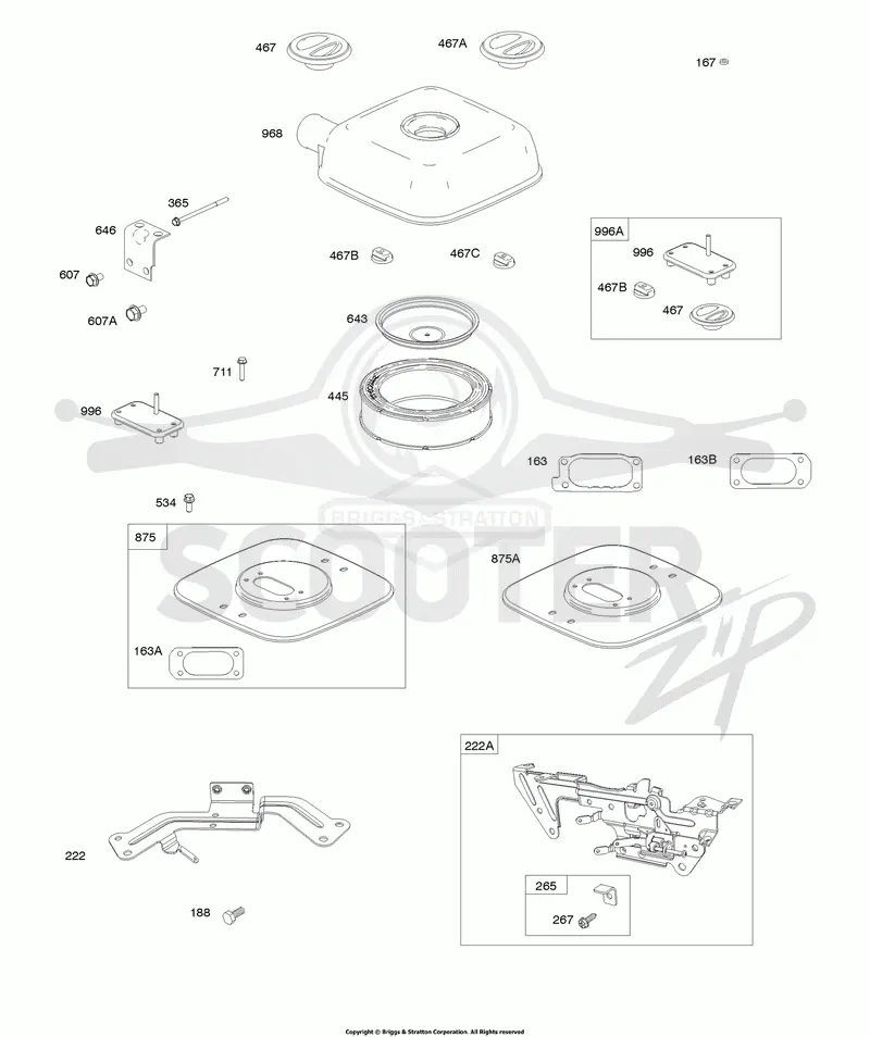 Air Cleaner, Control Brackets