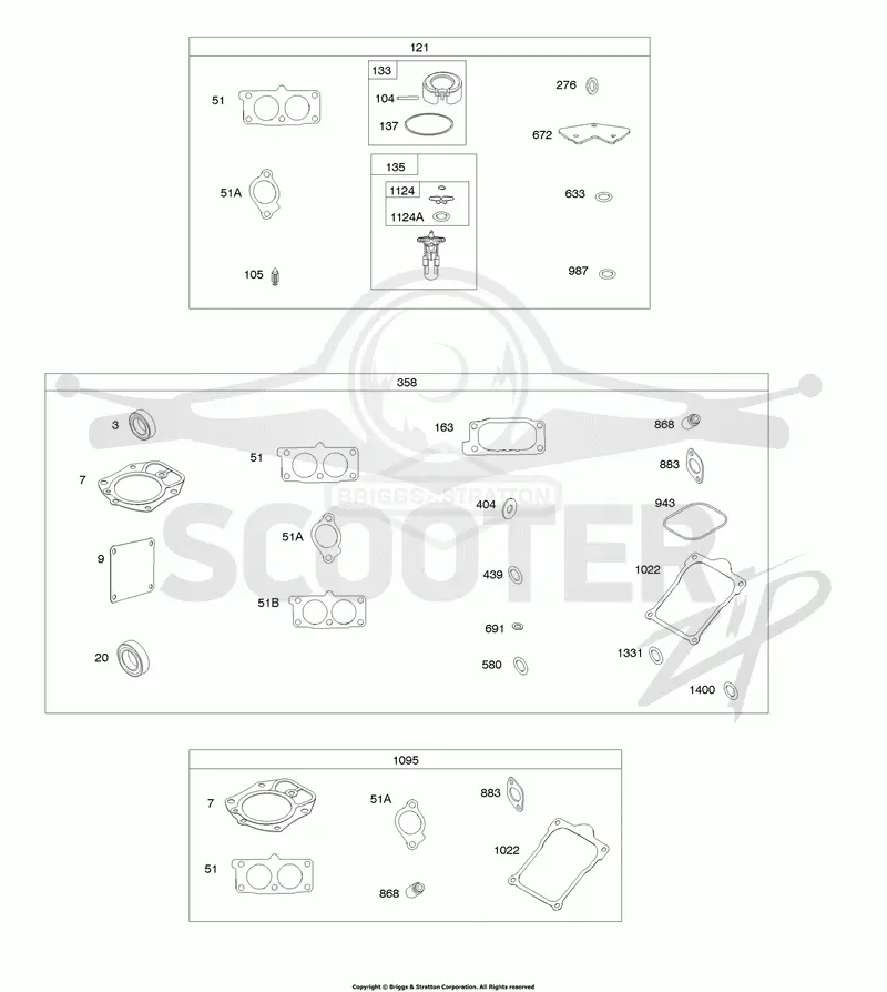 Carburetor Overhaul Kit, Engine/Valve Gasket Sets