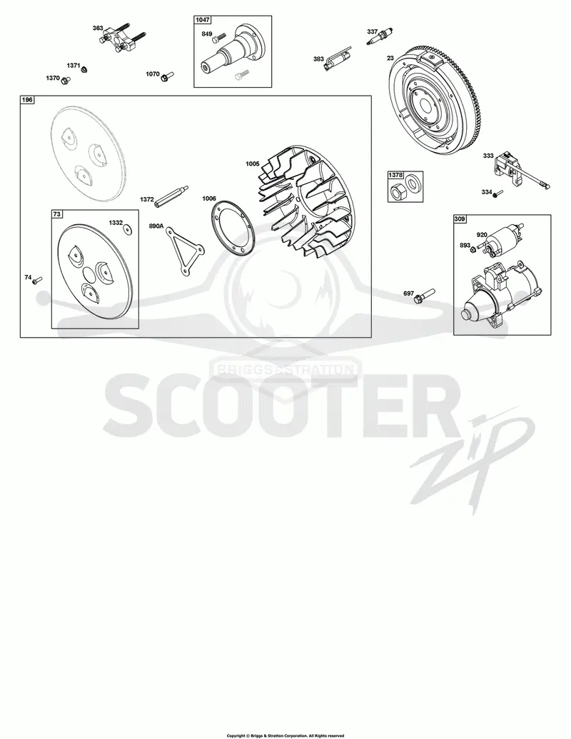 Flywheel, Ignition, and Starter Group