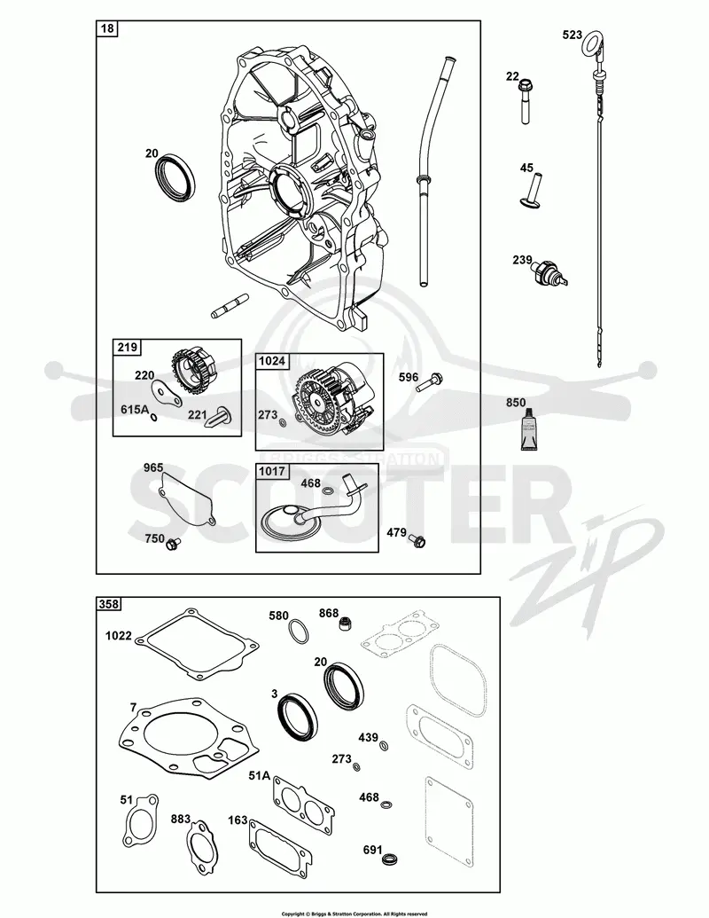 Crankcase Cover/Sump Group