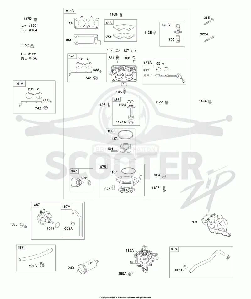 Carburetor, Fuel Supply
