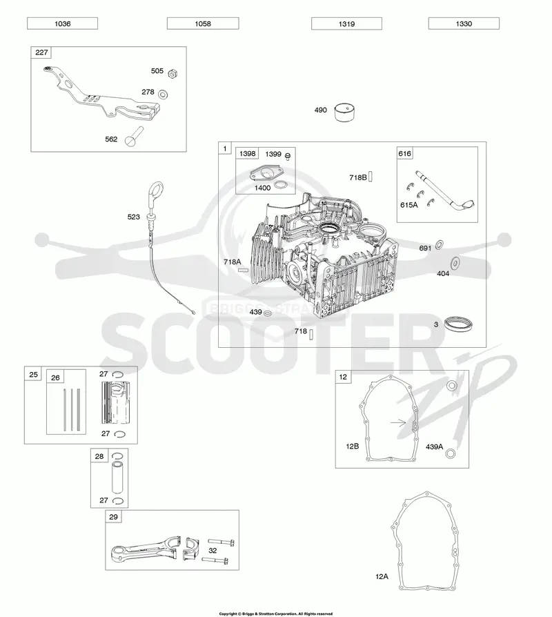 Cylinder, Pistons/Rings/Connecting Rods