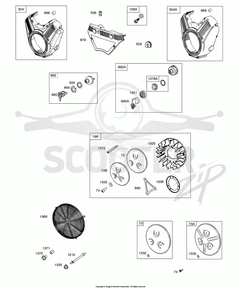 Blower Housings, Key Switches, Rotating Screens