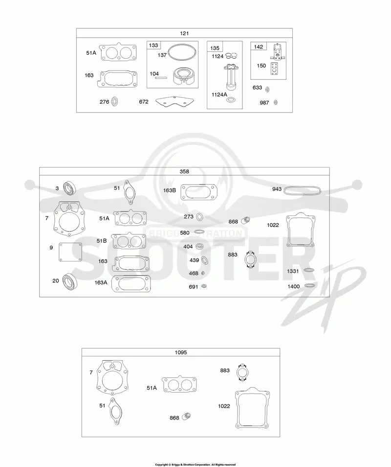Carburetor Overhaul Kit, Engine/Valve Gasket Sets