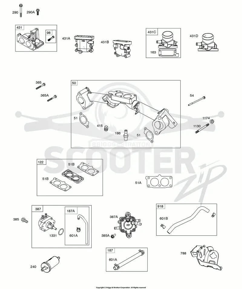 Intake Manifold, Intake Elbows, Fuel Supply