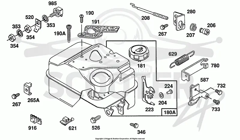 Fuel Tank w/Control Bracket