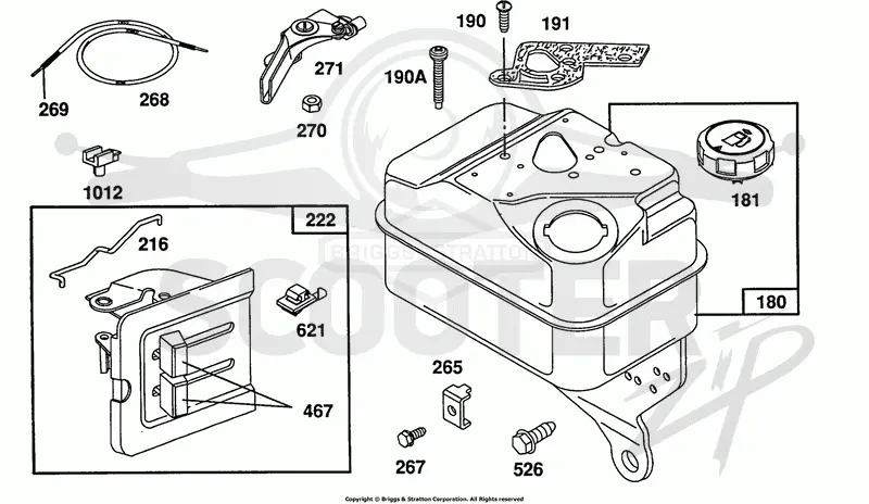 Fuel Tank, Control Bracket