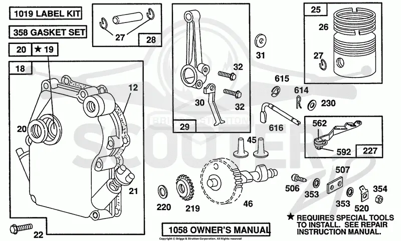 Crankcase Cover,Piston,Cam