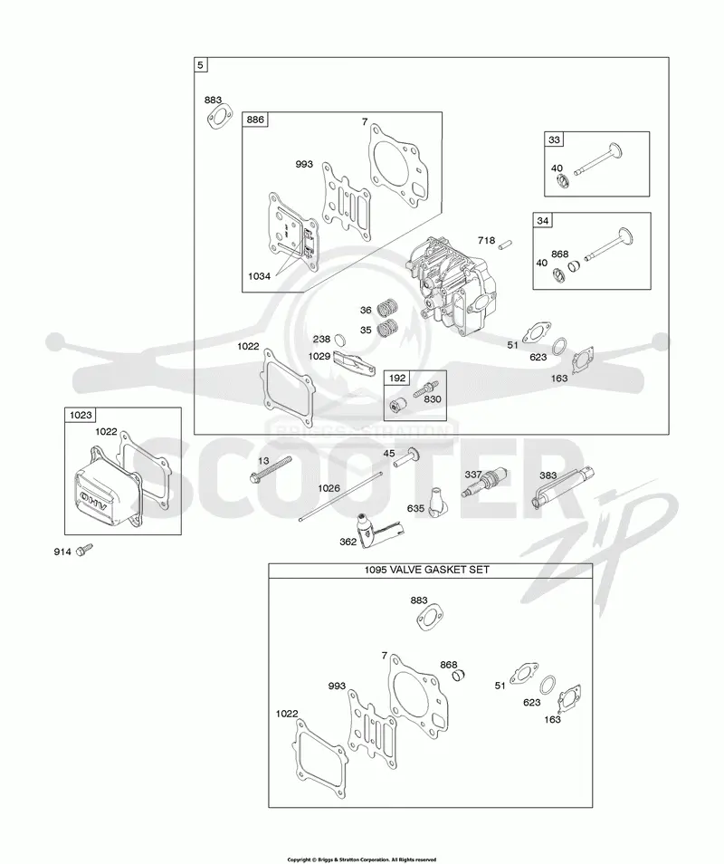 Cylinder Head, Gasket Set-Valves, Valves