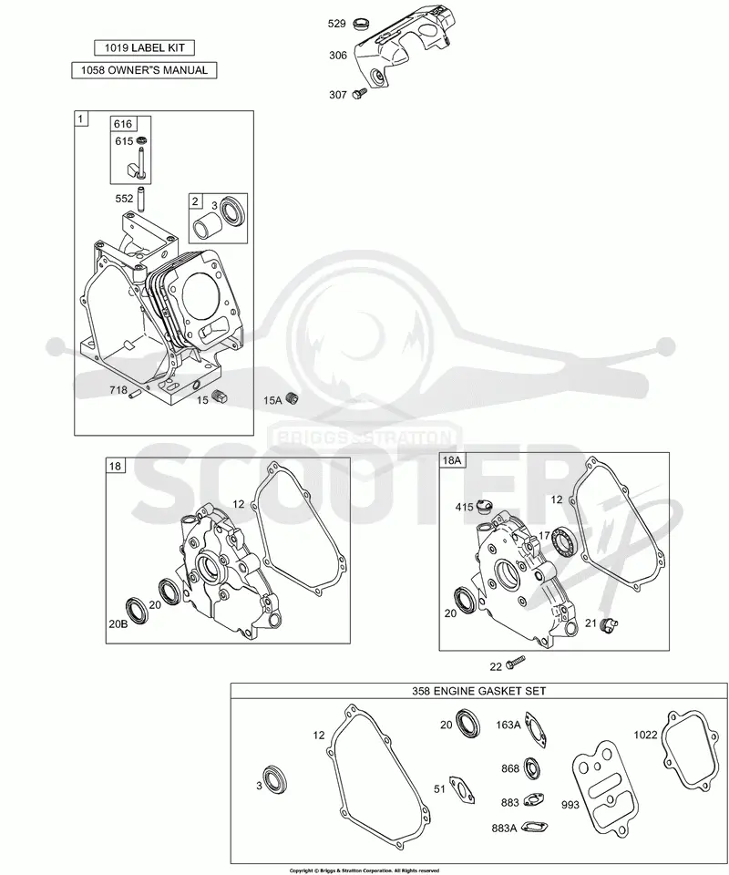 Crankcase Cover/Sump, Cylinder, Kits/Gasket Sets - Engine