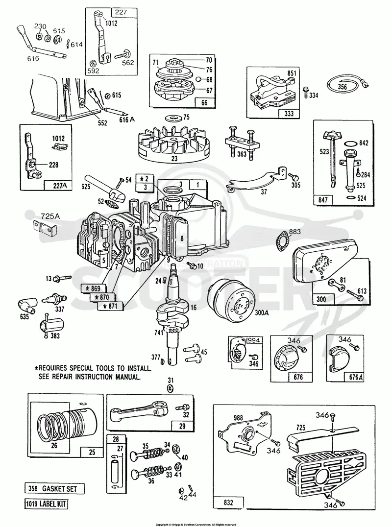 Cyl,Oil Fill,Piston,Mufflers