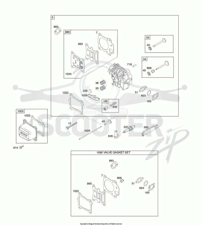 Cylinder Head, Gasket Set-Valves, Valves