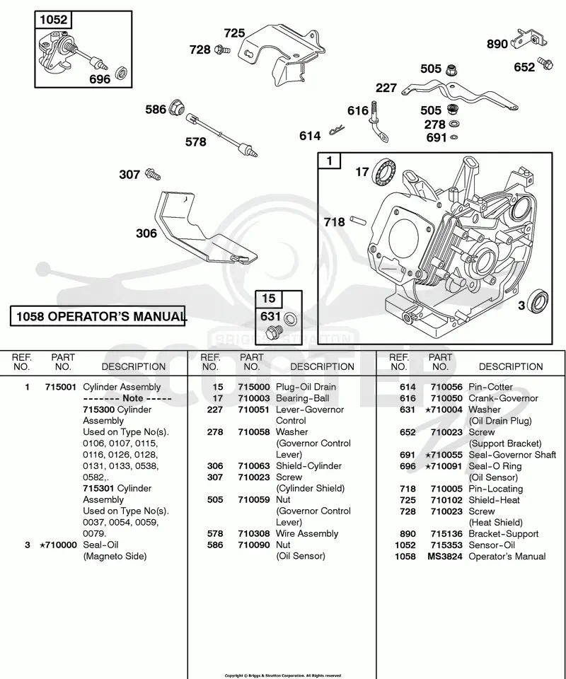 Cylinder, Oil Sensor